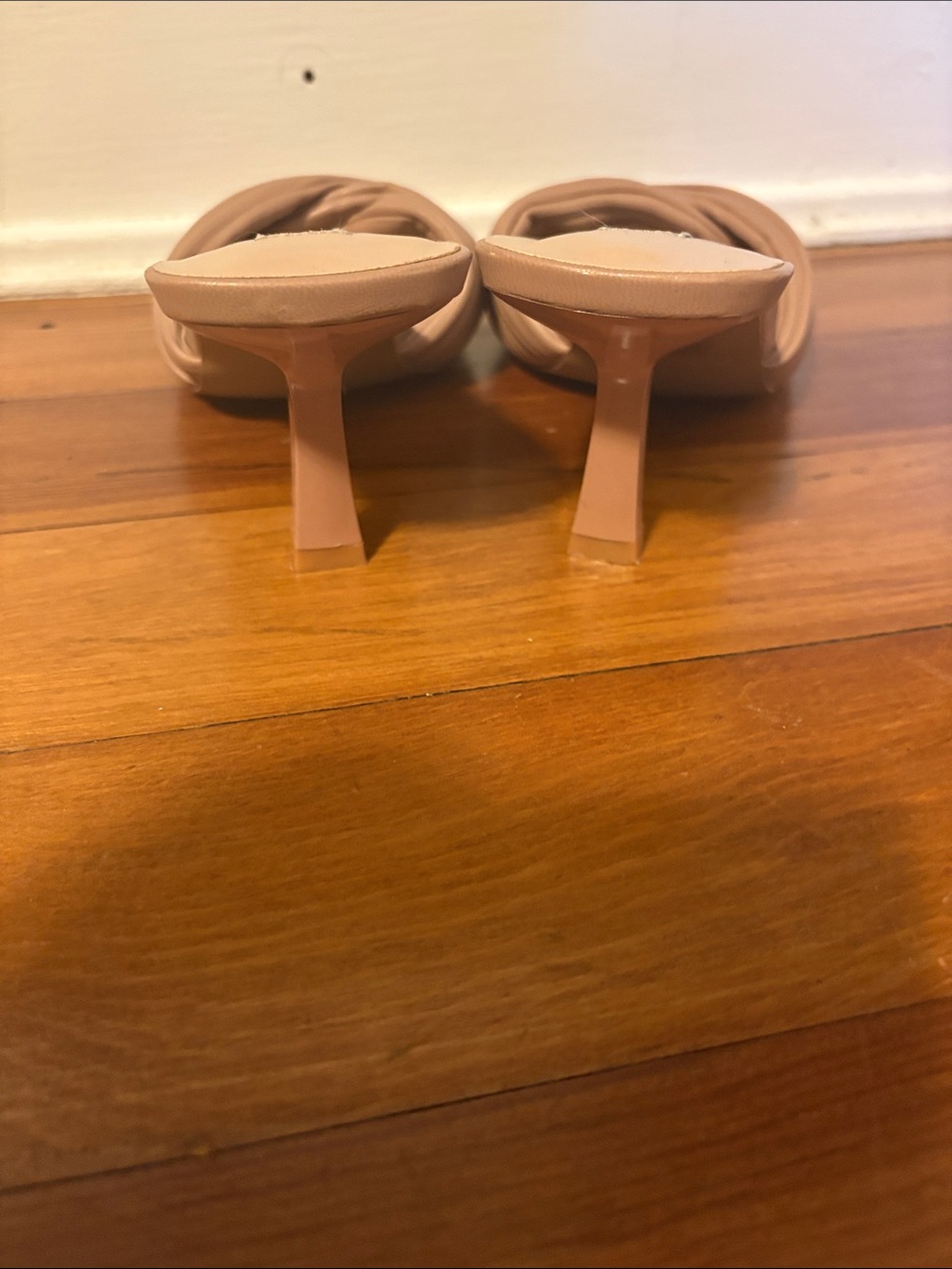 Steve Madden Taupe Braided Strap Kitten Heel Mules Size 9 - Picture 3 of 7